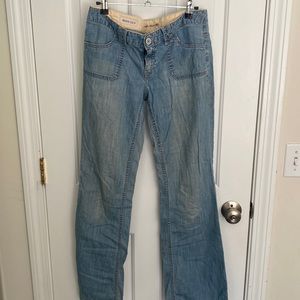 Banana Republic jeans size 4, boot cut, medium rise, back flap button pockets